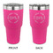 Motorcycle 30 oz Stainless Steel Tumbler - Pink - Double Sided (Personalized)