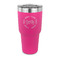 Motorcycle 30 oz Stainless Steel Ringneck Tumblers - Pink - FRONT
