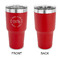 Motorcycle 30 oz Stainless Steel Ringneck Tumblers - Red - Single Sided - APPROVAL