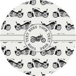 Motorcycle Multipurpose Round Labels - 4" (Personalized)