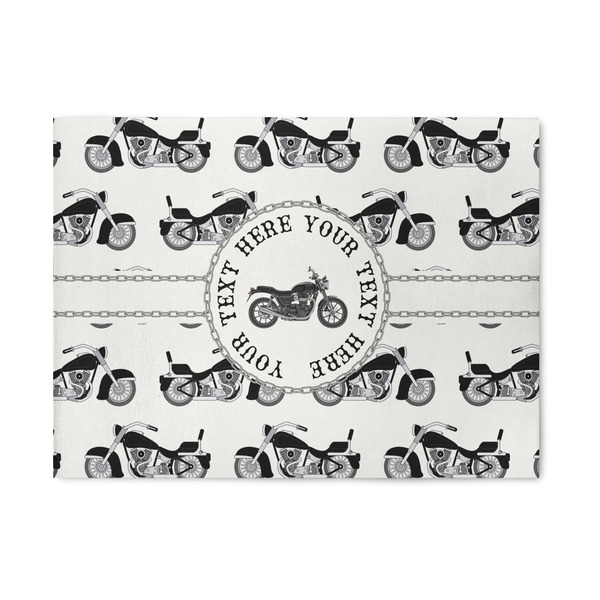 Custom Motorcycle 5' x 7' Patio Rug (Personalized)