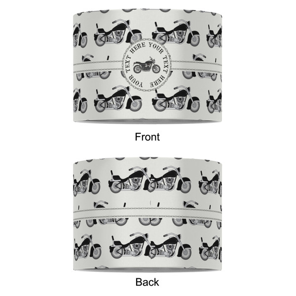 Motorcycle 8" Drum Lampshade - APPROVAL (Fabric)