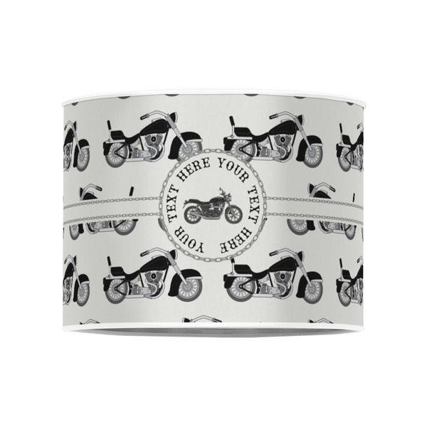 Motorcycle 8" Drum Lampshade - FRONT (Poly Film)