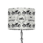 Motorcycle 8" Drum Lamp Shade - Fabric (Personalized)