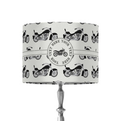 Motorcycle 8" Drum Lamp Shade - Fabric (Personalized)