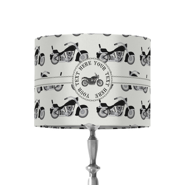 Custom Motorcycle 8" Drum Lamp Shade - Fabric (Personalized)
