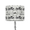 Motorcycle 8" Drum Lampshade - ON STAND (Fabric)