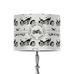 Motorcycle 8" Drum Lamp Shade - Poly-film (Personalized)