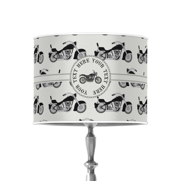 Motorcycle 8" Drum Lampshade - ON STAND (Poly Film)