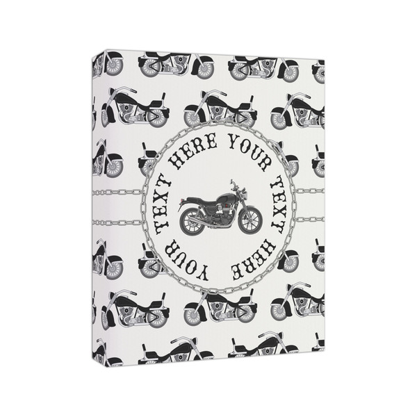 Motorcycle 8x10 - Canvas Print - Angled View
