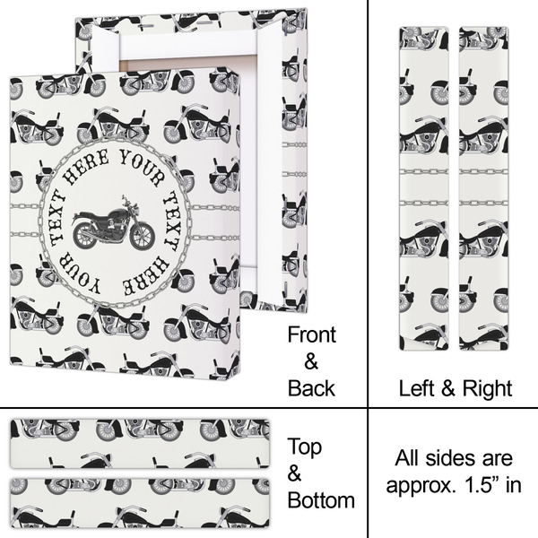 Motorcycle 8x10 - Canvas Print - Approval