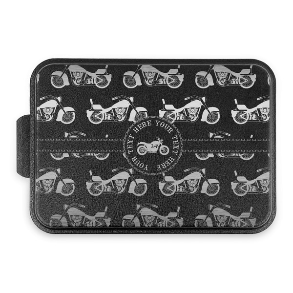 Custom Motorcycle Aluminum Baking Pan with Black Lid (Personalized)