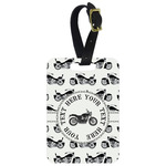 Motorcycle Metal Luggage Tag w/ Name or Text