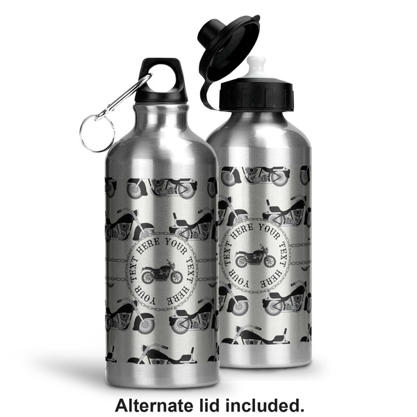 Motorcycle Aluminum Water Bottle - Alternate lid options