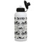 Motorcycle Aluminum Water Bottle - White Front