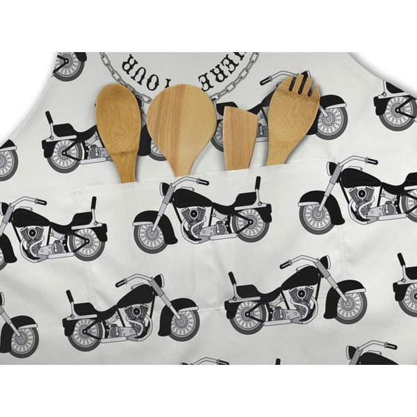 Motorcycle Apron - Pocket Detail with Props