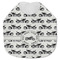 Motorcycle Jersey Knit Baby Bib w/ Name or Text