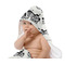 Motorcycle Baby Hooded Towel on Child