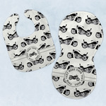 Motorcycle Baby Bib & Burp Set w/ Name or Text