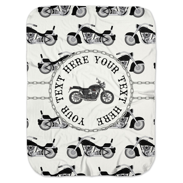 Custom Motorcycle Baby Swaddling Blanket (Personalized)