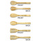 Motorcycle Bamboo Cooking Utensils Set - Single Sided- APPROVAL
