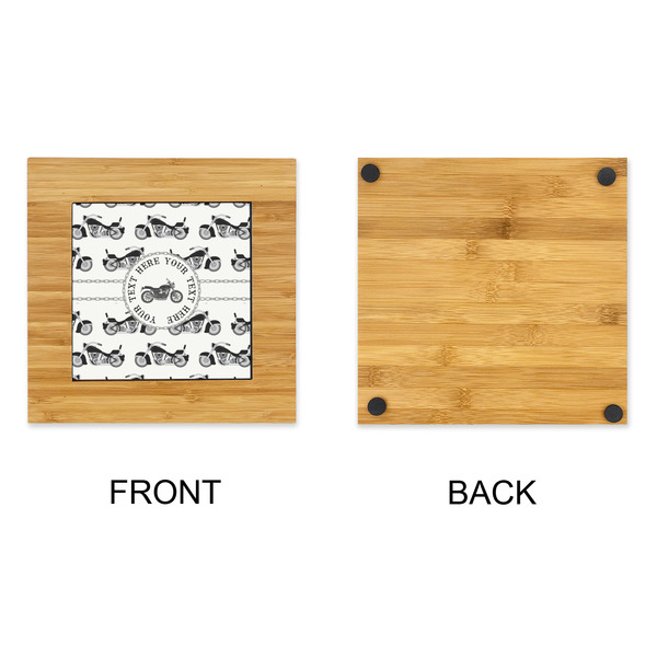 Motorcycle Bamboo Trivet with 6" Tile - APPROVAL