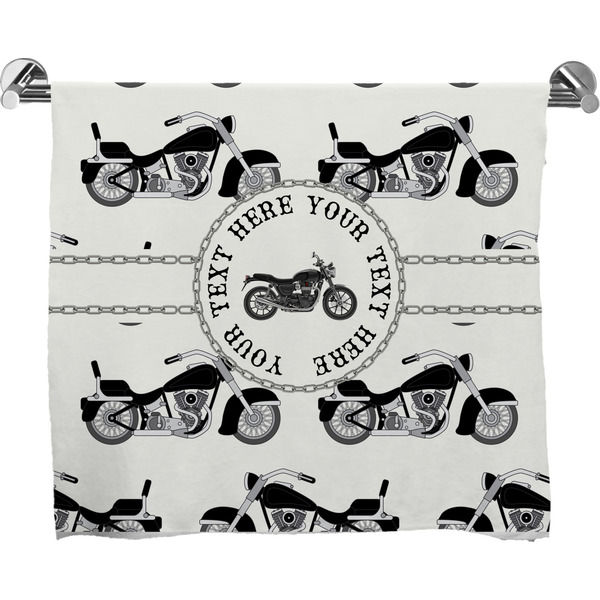Custom Motorcycle Bath Towel (Personalized)