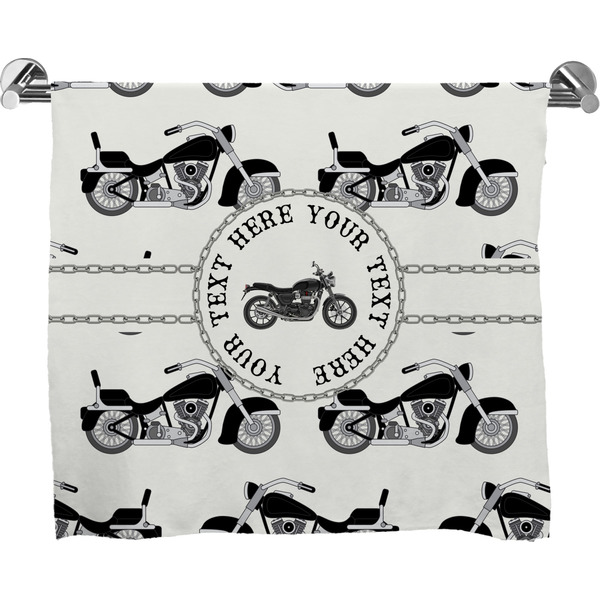 Custom Motorcycle Bath Towel (Personalized)