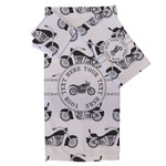 Motorcycle Bath Towel Set - 3 Pcs (Personalized)