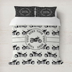 Motorcycle Duvet Cover Set - Full / Queen (Personalized)
