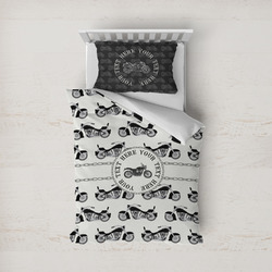 Motorcycle Duvet Cover Set - Twin (Personalized)
