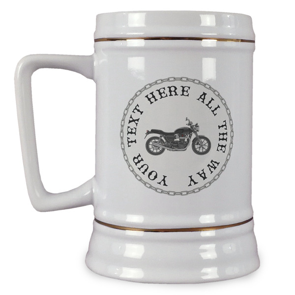 Custom Motorcycle Beer Stein (Personalized)