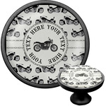 Motorcycle Cabinet Knob (Black) (Personalized)
