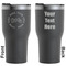 Motorcycle Black RTIC Tumbler - Front and Back