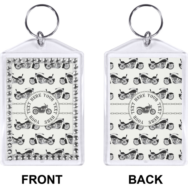 Motorcycle Bling Keychain (Front + Back)