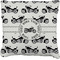Motorcycle Faux-Linen Throw Pillow 20" (Personalized)