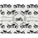 Motorcycle Woven Fabric Placemat - Twill w/ Name or Text