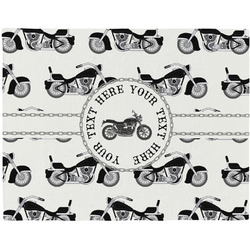 Motorcycle Woven Fabric Placemat - Twill w/ Name or Text