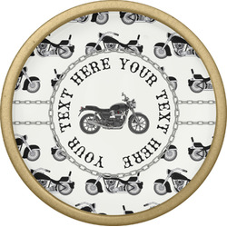 Motorcycle Cabinet Knob - Gold (Personalized)