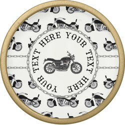 Motorcycle Cabinet Knob - Gold (Personalized)