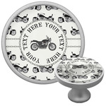 Motorcycle Cabinet Knob (Silver) (Personalized)