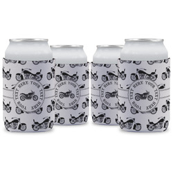 Motorcycle Can Cooler (12 oz) - Set of 4 w/ Name or Text