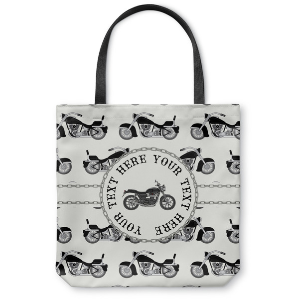 Custom Motorcycle Canvas Tote Bag - Large - 18"x18" (Personalized)