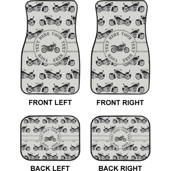 Motorcycle Car Floor Mats Set (2F + 2B)