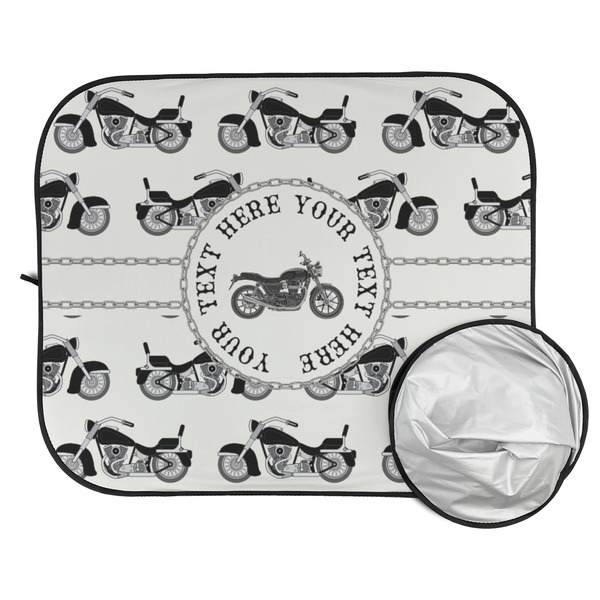 Motorcycle Car Sun Shades - FOLDED & UNFOLDED