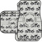 Motorcycle Car Floor Mats Set - 2 Front & 2 Back (Personalized)