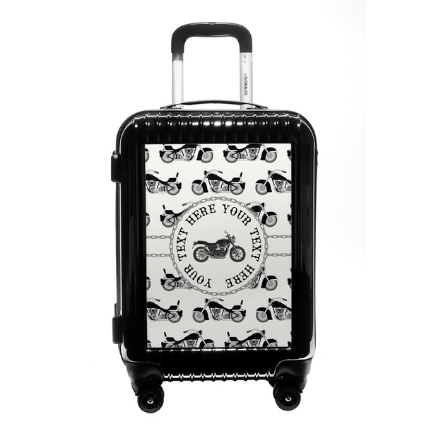 Custom Motorcycle Carry On Hard Shell Suitcase (Personalized)