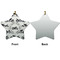 Motorcycle Ceramic Flat Ornament - Star Front & Back (APPROVAL)