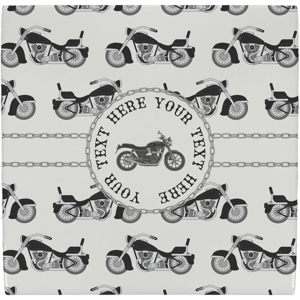 Custom Motorcycle Ceramic Tile Hot Pad (Personalized)