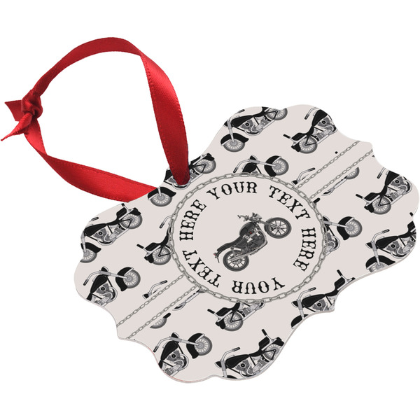 Motorcycle Christmas Ornament (Angle View)